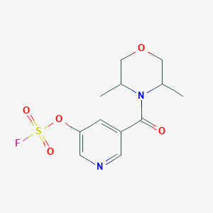 4-(5-Fluorosulfonyloxypyridine-3-carbonyl)-3,5-dimethylmorpholine
