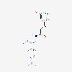 N-[2-(dimethylamino)-2-[4-(dimethylamino)phenyl]ethyl]-2-(3-methoxyphenoxy)acetamide
