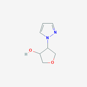 4-(1H-pyrazol-1-yl)oxolan-3-ol