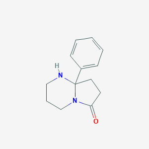 molecular formula C13H16N2O B256201 8a-Phenyl-octahydropyrrolo[1,2-a]pyrimidin-6-one 