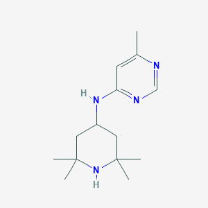 molecular formula C14H24N4 B256203 6-methyl-N-(2,2,6,6-tetramethylpiperidin-4-yl)pyrimidin-4-amine 