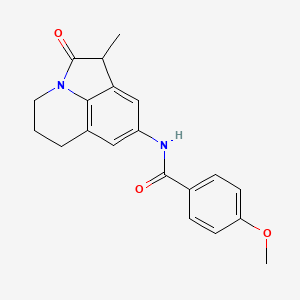 4-methoxy-N-(1-methyl-2-oxo-2,4,5,6-tetrahydro-1H-pyrrolo[3,2,1-ij]quinolin-8-yl)benzamide