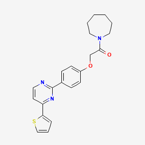 1-(1-Azepanyl)-2-{4-[4-(2-thienyl)-2-pyrimidinyl]phenoxy}-1-ethanone
