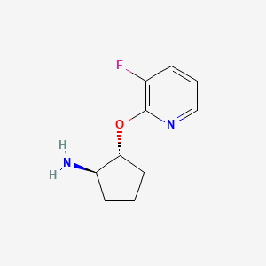molecular formula C10H13FN2O B2562042 (1R,2R)-2-(3-Fluoropyridin-2-yl)oxycyclopentan-1-amine CAS No. 2277197-50-7