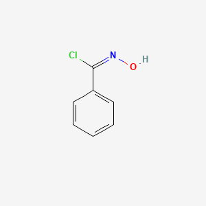 molecular formula C7H6ClNO B2562045 (E)-N-Hydroxybenzimidoyl chloride CAS No. 698-16-8; 81745-44-0