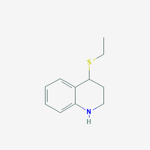 molecular formula C11H15NS B2562046 4-(Ethylthio)-1,2,3,4-tetrahydroquinoline CAS No. 197142-19-1