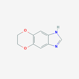 molecular formula C9H8N2O2 B256208 6,7-dihydro-1H-[1,4]dioxino[2,3-f]benzimidazole CAS No. 343788-75-0