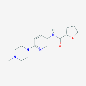 molecular formula C15H22N4O2 B256211 N-[6-(4-methyl-1-piperazinyl)-3-pyridinyl]tetrahydro-2-furancarboxamide 