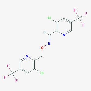 3-chloro-5-(trifluoromethyl)-2-pyridinecarbaldehyde O-{[3-chloro-5-(trifluoromethyl)-2-pyridinyl]methyl}oxime