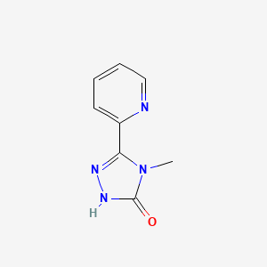 molecular formula C8H8N4O B2562129 4-甲基-3-(吡啶-2-基)-4,5-二氢-1H-1,2,4-三唑-5-酮 CAS No. 1928719-87-2