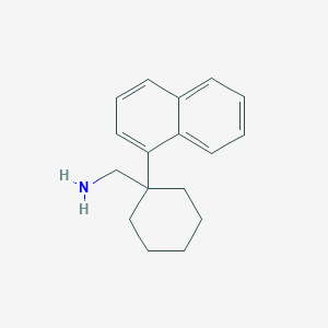 molecular formula C17H21N B256214 (1-(Naphthalen-1-yl)cyclohexyl)methanamine 