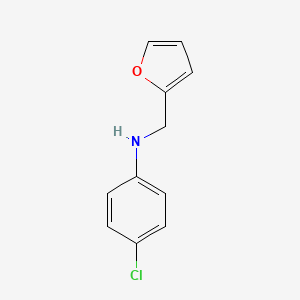 molecular formula C11H10ClNO B2562151 4-chloro-N-(furan-2-ylmethyl)aniline CAS No. 33829-87-7