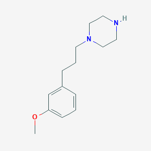 molecular formula C14H22N2O B256217 1-[3-(3-Methoxyphenyl)propyl]piperazine 