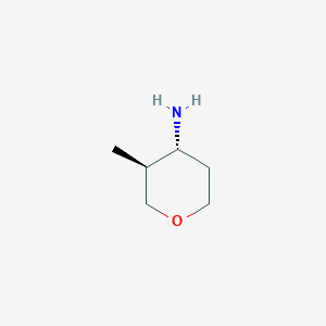 molecular formula C6H13NO B2562172 trans-3-Methyl-tetrahydro-pyran-4-ylamine CAS No. 1524707-68-3; 937364-67-5