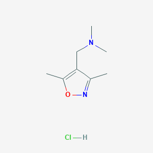 molecular formula C8H15ClN2O B2562178 [(3,5-Dimethylisoxazol-4-yl)methyl]dimethylamine hydrochloride CAS No. 2270906-71-1