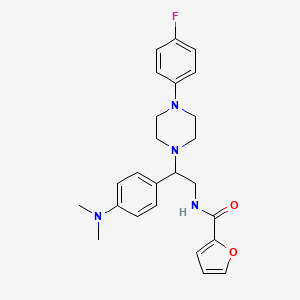 N-(2-(4-(dimethylamino)phenyl)-2-(4-(4-fluorophenyl)piperazin-1-yl)ethyl)furan-2-carboxamide