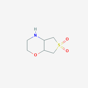 molecular formula C6H11NO3S B256219 hexahydro-2H-thieno[3,4-b][1,4]oxazine 6,6-dioxide 