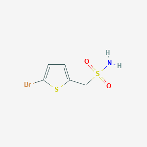 molecular formula C5H6BrNO2S2 B2562254 (5-Bromothiophen-2-yl)methanesulfonamide CAS No. 1178026-05-5