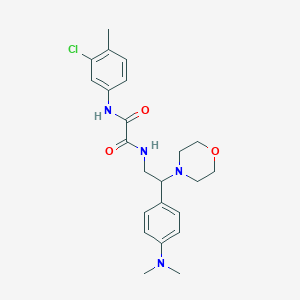 N1-(3-chloro-4-methylphenyl)-N2-(2-(4-(dimethylamino)phenyl)-2-morpholinoethyl)oxalamide