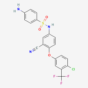 molecular formula C20H13ClF3N3O3S B2562292 Lp-PLA2-IN-3 CAS No. 2196245-16-4