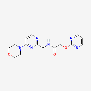 N-((4-morpholinopyrimidin-2-yl)methyl)-2-(pyrimidin-2-yloxy)acetamide