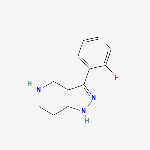 3-(2-Fluorophenyl)-4,5,6,7-tetrahydro-2H-pyrazolo[4,3-C]pyridine