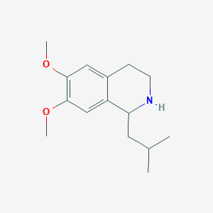 molecular formula C15H23NO2 B256233 1-Isobutyl-6,7-dimethoxy-1,2,3,4-tetrahydroisoquinoline 