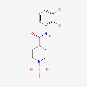 molecular formula C13H16Cl2N2O3S B2562331 N-(2,3-dichlorophenyl)-1-(methylsulfonyl)piperidine-4-carboxamide CAS No. 799252-44-1