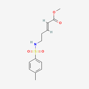 molecular formula C13H17NO4S B2562336 (E)-5-(4-甲基苯磺酰胺)戊-2-烯酸甲酯 CAS No. 868272-75-7