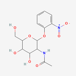 molecular formula C14H18N2O8 B2562362 2-Nitrophenyl N-acetyl-alpha-D-galactosaminide CAS No. 10139-01-2; 13264-92-1; 23646-67-5