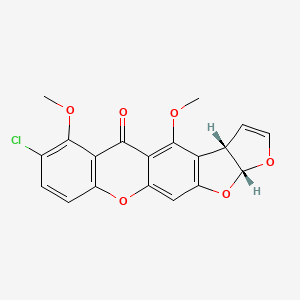 molecular formula C19H13ClO6 B2562364 Austocystin A CAS No. 55256-58-1