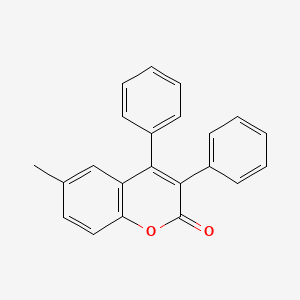 molecular formula C22H16O2 B2562452 3,4-Diphenyl-6-methylcoumarin CAS No. 33257-85-1