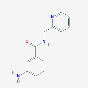 molecular formula C13H13N3O B2562461 3-氨基-N-(吡啶-2-基甲基)苯甲酰胺 CAS No. 953727-11-2