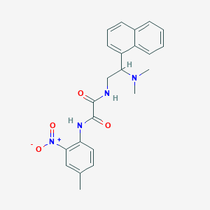 molecular formula C23H24N4O4 B2562466 N1-(2-(dimethylamino)-2-(naphthalen-1-yl)ethyl)-N2-(4-methyl-2-nitrophenyl)oxalamide CAS No. 941871-90-5