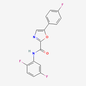 N-(2,5-difluorophenyl)-5-(4-fluorophenyl)oxazole-2-carboxamide