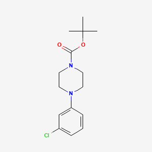 molecular formula C15H21ClN2O2 B2562561 叔丁基4-(3-氯苯基)哌嗪-1-羧酸酯 CAS No. 186790-11-4