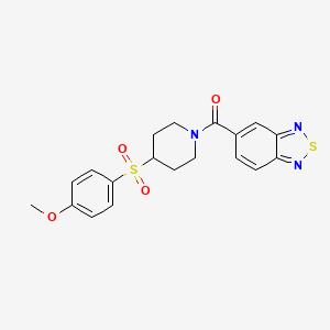 5-[4-(4-methoxybenzenesulfonyl)piperidine-1-carbonyl]-2,1,3-benzothiadiazole