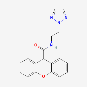 molecular formula C18H16N4O2 B2562612 N-(2-(2H-1,2,3-triazol-2-yl)ethyl)-9H-xanthene-9-carboxamide CAS No. 2097930-15-7