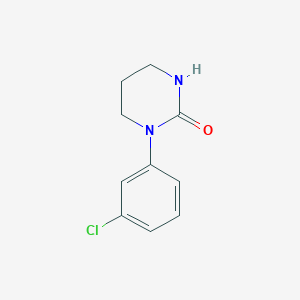 molecular formula C10H11ClN2O B2562629 1-(3-chlorophenyl)tetrahydropyrimidin-2(1H)-one CAS No. 14162-17-5