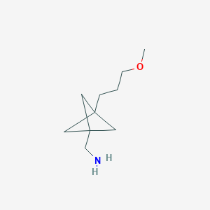 [3-(3-Methoxypropyl)-1-bicyclo[1.1.1]pentanyl]methanamine