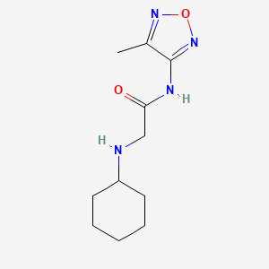 molecular formula C11H18N4O2 B2562637 2-环己基氨基-N-(4-甲基-呋喃-3-基)-乙酰胺 CAS No. 797806-69-0