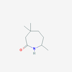 molecular formula C9H17NO B2562648 4,4,7-Trimethylazepan-2-one CAS No. 2126160-54-9