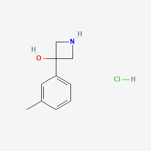 3-(3-Methylphenyl)azetidin-3-ol;hydrochloride