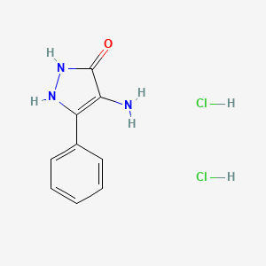 4-amino-5-phenyl-2,3-dihydro-1H-pyrazol-3-one dihydrochloride