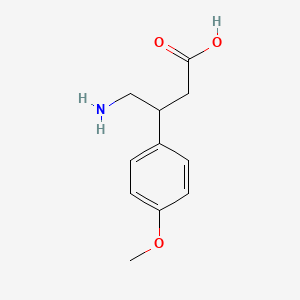 molecular formula C11H15NO3 B2562665 4-Amino-3-(4-methoxy-phenyl)-butyric acid CAS No. 24314-15-6