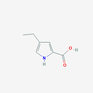 molecular formula C7H9NO2 B2562666 4-乙基-1H-吡咯-2-羧酸 CAS No. 1354769-90-6