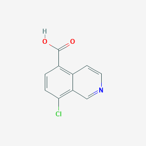 molecular formula C10H6ClNO2 B2562672 8-氯异喹啉-5-羧酸 CAS No. 945470-53-1