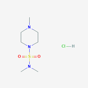 molecular formula C7H18ClN3O2S B2562697 N,N,4-trimethylpiperazine-1-sulfonamide hydrochloride CAS No. 1029989-25-0