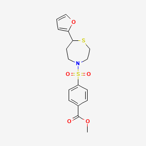Methyl 4-((7-(furan-2-yl)-1,4-thiazepan-4-yl)sulfonyl)benzoate