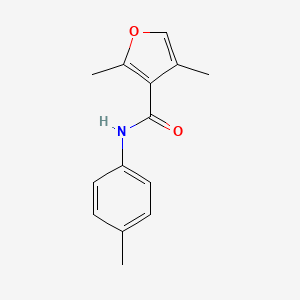 molecular formula C14H15NO2 B2562702 2,4-dimethyl-N-(4-methylphenyl)furan-3-carboxamide CAS No. 54110-58-6
